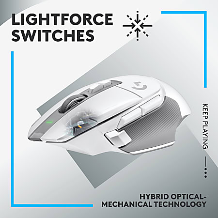 Logitech G LIGHTSPEED G502 X Gaming Mouse Optical Wireless White