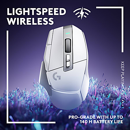 Wireless Scroll G502 Logitech Mouse LIGHTSPEED Depot White Wheel USB 25600 Office Gaming X Optical G dpi -