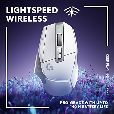 Logitech G LIGHTSPEED G502 X Gaming Mouse Optical Wireless White USB 25600  dpi Scroll Wheel - Office Depot