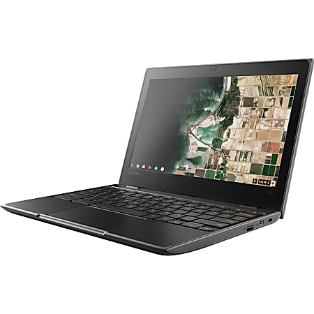 Line Lenovo Chromebook 100e (2nd Gen) 81QB000MUS 11.6" Chromebook - HD - 1366 x 768 - ARM Cortex A72 Quad-core 2.10 GHz - 4 GB RAM - 32 GB Flash Memory - Black - Chrome OS - Imagination Technologies PowerVR GX6250 - Twisted nematic (TN) - 10 Hour Battery