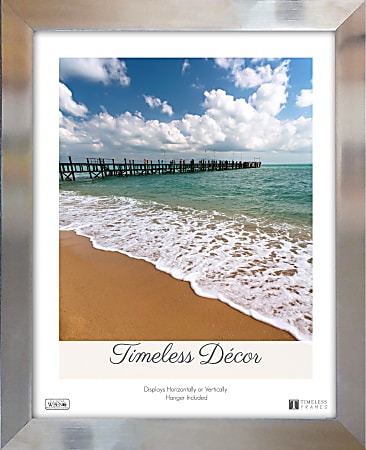 Timeless Frames® Stainless Frame, 20”H x 16”W x 1”D, Silver
