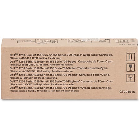 Dell Toner Cartridge - Laser - Standard Yield - 700 Pages - Cyan - 1 Each