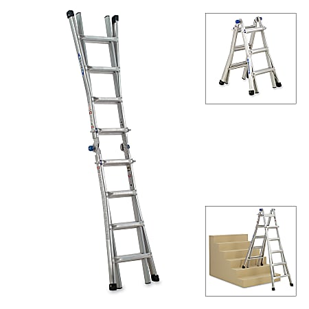Werner® 17' Telescoping Ladder, 300 Lb. Capacity, Aluminum
