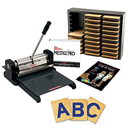 Ellison Die Cut Machine Starter Set Prestige Pro With Prestige SureCut  Block 4 Capital Letters - Office Depot