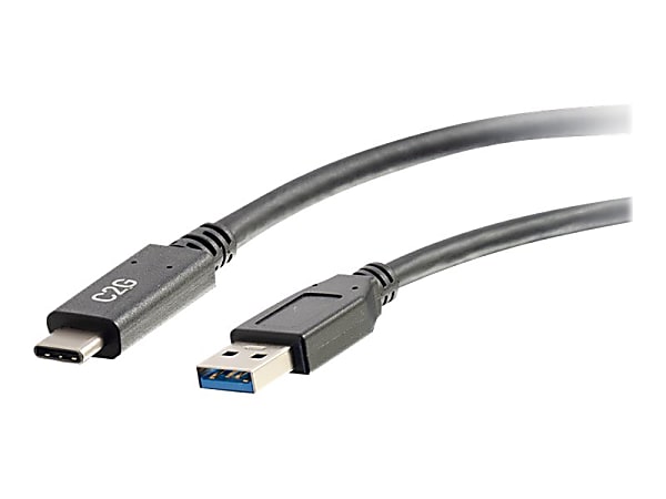 C2G USB-C® to USB-A 3.2 Gen 1 (5Gbps) Cable M/M, 3', Black