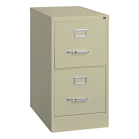 WorkPro® 22"D Vertical 2-Drawer File Cabinet, Putty