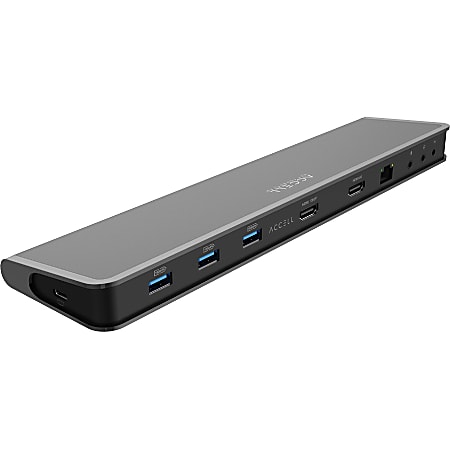 Accell K31G2-001B InstantView USB-C 4K Docking Station - for Notebook/Smartphone - USB Type C - 4K - 4 x USB Ports - USB Type-C - Network (RJ-45) - HDMI - Black - Audio Line Out - Microphone - Wired - macOS, ChromeOS, Linux, Android, Windows