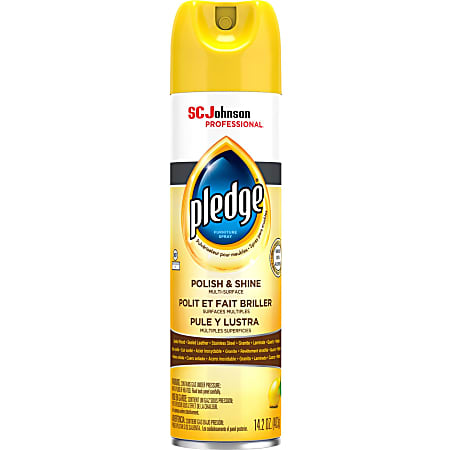 Pledge Lemon Enhancing Polish, Citrus Scent, 14.2 Oz Can