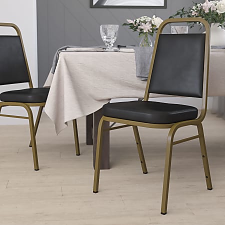 Flash Furniture HERCULES Series Trapezoidal-Back Stacking Banquet