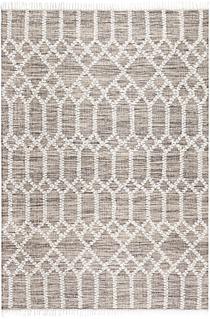 Anji Mountain Raani Jute And Wool Rug, 5' x 7', Brown/Ivory