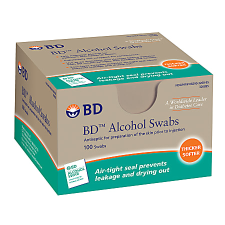 BD™ Sterile Alcohol Swabs, Pack Of 100