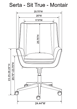 Serta sit best sale true chair