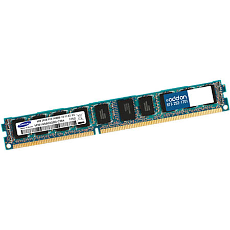 AddOn AM160D3DR4RLPN/16G x1 JEDEC Standard Factory Original 16GB DDR3-1600MHz Registered ECC Dual Rank x4 1.35V 240-pin CL11 RDIMM - 100% compatible and guaranteed to work