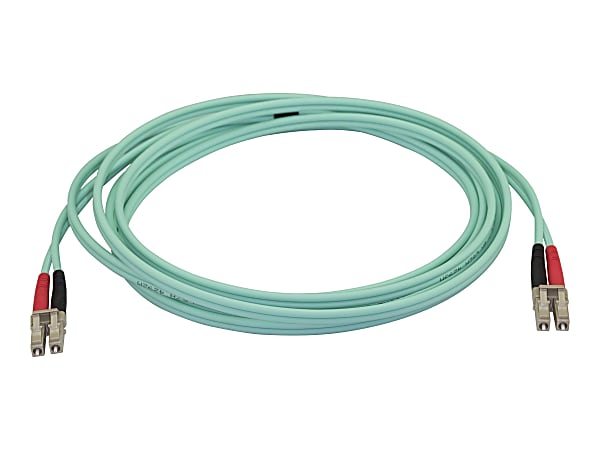 StarTech.com Aqua OM4 Duplex Multimode Fiber - 3m/ 9ft - 100 Gb - Aqua