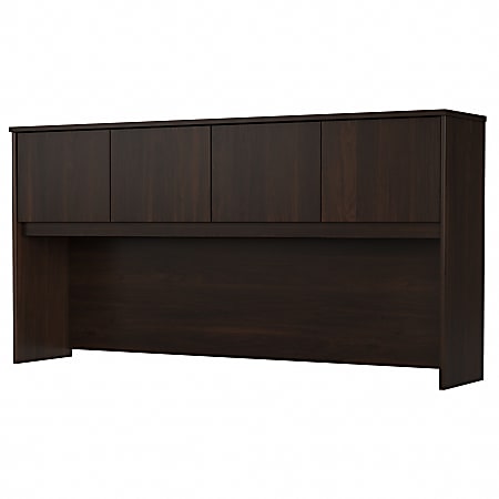 Bush Business Furniture Studio C 72"W Desk Hutch, Black Walnut, Standard Delivery