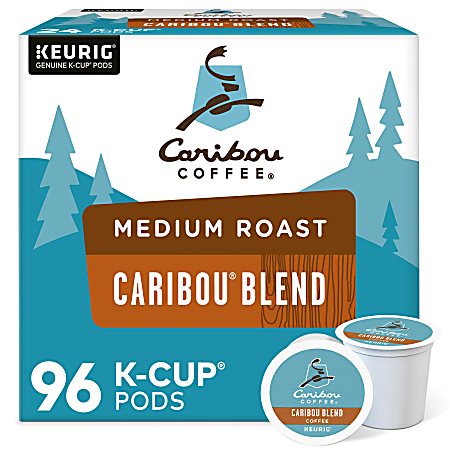 Caribou Coffee Single-Serve Coffee K-Cups®, Caribou Blend, Carton