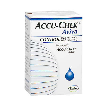 ACCU-CHEK® Aviva 2 Level Glucose Control Solution, High-Low, 2.5 mL
