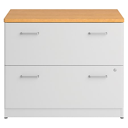 BBF Sector 2-Drawer Lateral File, 29 11/16"H x 30"W x 19 1/2"D, Modern Cherry, Standard Delivery Service
