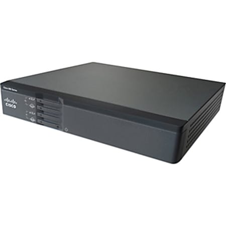 Cisco 867VAE Integrated Service Router - DSL - 5 Ports - 4 RJ-45 Port(s) - Management Port - Slots256 MB - Fast Ethernet - ADSL - 1U - Rack-mountable - 1 Year