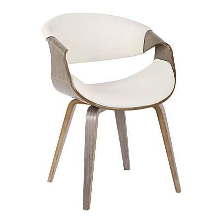 LumiSource Symphony Chair, White/Light Gray