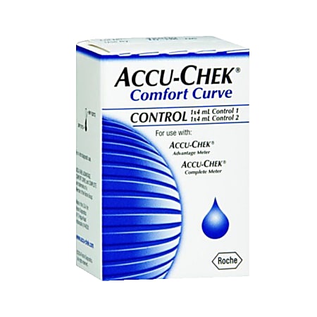 ACCU-CHEK® Comfort Curve Glucose Control Solution, High-Low, 4 mL, Pack Of 2