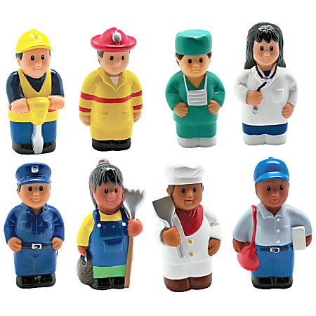 Get Ready Kids Multicultural Community Helper Figures, Set of 8