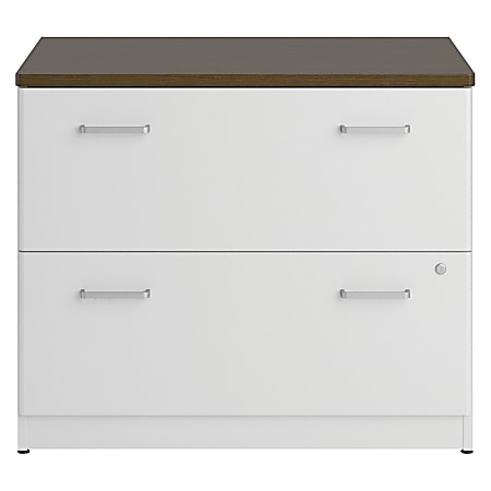 BBF Sector 2-Drawer Lateral File, 29 11/16"H x 30"W x 19 1/2"D, Mocha Cherry, Standard Delivery Service