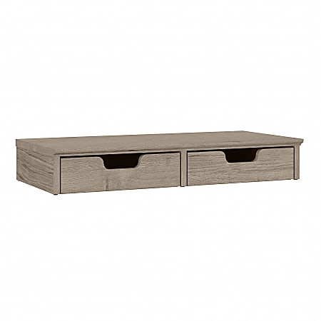 Bush Furniture Salinas Desktop Organizer With Drawers, Shiplap Gray, Standard Delivery