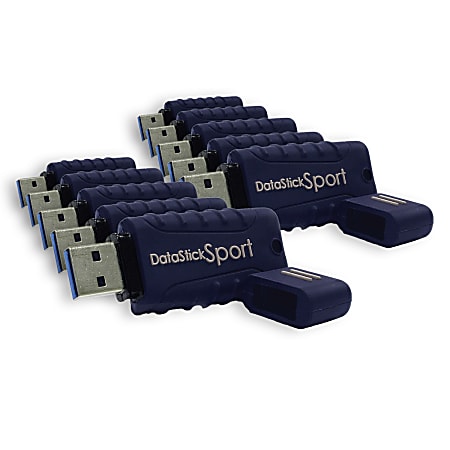 Centon DataStick Pro USB 3.0 Flash Drives, 8GB, Sport Blue, Pack Of 10 Flash Drives, S1-U3W2-8G-10B