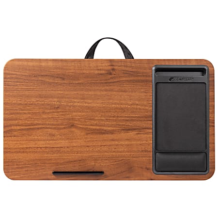 LapGear Atlas Lap Desk, 21-1/8" x 12", Walnut, 92014-RP