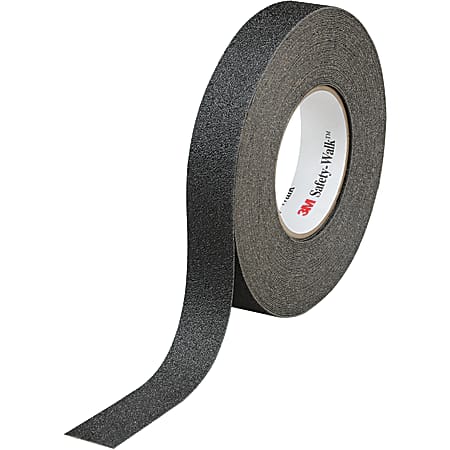3M™ 610 Safety-Walk Tape, 3" Core, 1" x 60', Black, Pack Of 4