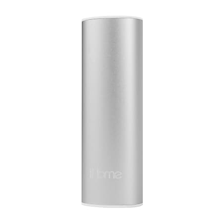 iHome SlimCharge 2200 mAh Power Bank, 7"H x 4"W x 1"D, Silver, IH-PP1000AS