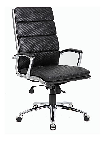 Boss Office Products Double Plush Caressoftplus Office Chair, Black