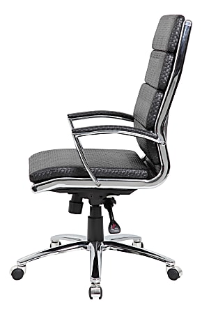 Boss executive chair with deals metal chrome finish