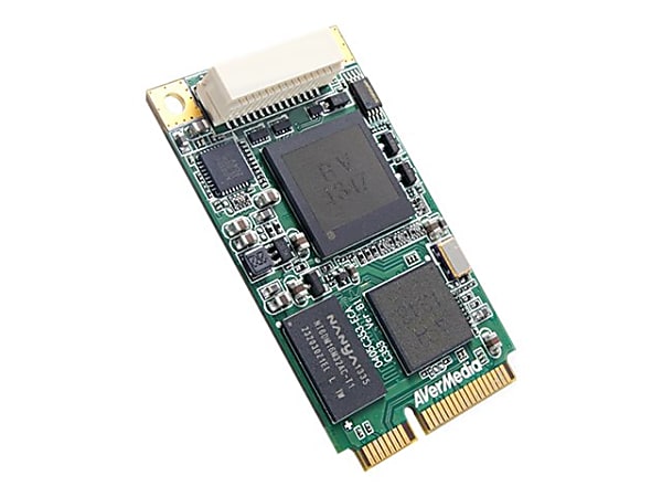 AVerMedia DarkCrystal HD Capture Mini-PCIe (C353) - Functions: Video Capturing, Video Encoding - Mini PCI Express - 1920 x 1080 - NTSC - H.264, WMV, MPEG-2, AVI - VGA - PC - Plug-in Card