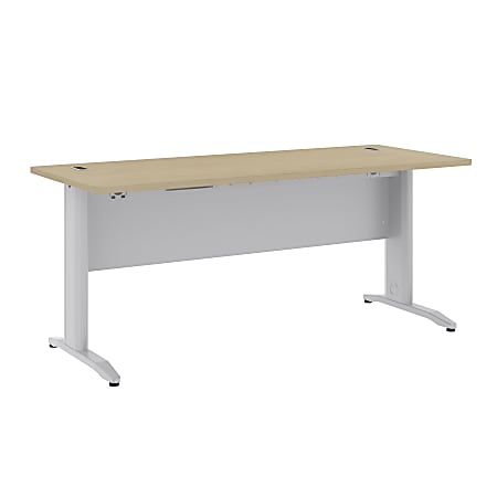 BBF Sector 72" x 30" Rectangular Desk, 30"H x 71 1/2"W x 29 1/2"D, Natural Maple, Premium Installation Service