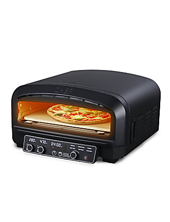 Commercial Chef Indoor Electric Countertop Pizza Oven, Black