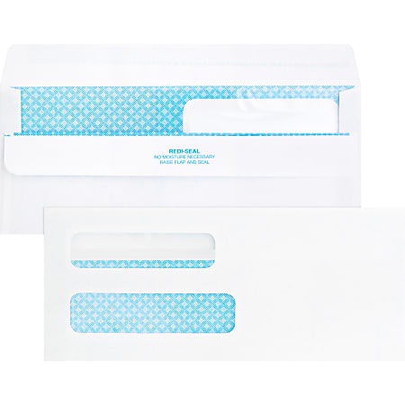 Business Source Double Window No. 8-5/8 Check Envelopes - Double Window - #8 5/8 - 8 5/8 Business Source Double Window No. 8-5/8 Check Envelopes - Double Window - #8 5/8 - 8 5/8