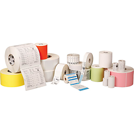 Zebra 8000D Near IR - Paper - permanent acrylic adhesive - coated - perforated - white - 4 in x 8 in 1240 label(s) (4 roll(s) x 310) labels - for Zebra GX420; GK Series GK420; G-Series GC420; GX Series GX420, GX430; LP 28XX; TLP 28XX