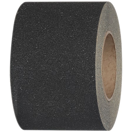 Tape Logic® Heavy-Duty Antislip Tape, 3" Core, 4" x 60', Black