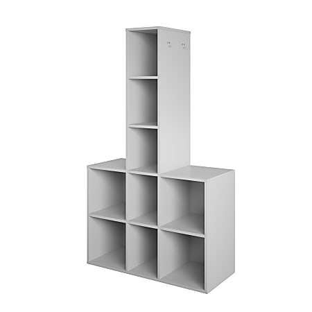 Ameriwood™ Home Nathan Kid’s 9-Cube Storage Unit, 56-5/8”H x 32-5/8”W x 14”D, Gray