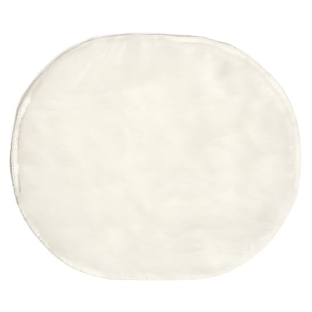 U Brands® Round Fur Locker Rug, 11-7/16" H x 9-13/16" W x 2”D, White