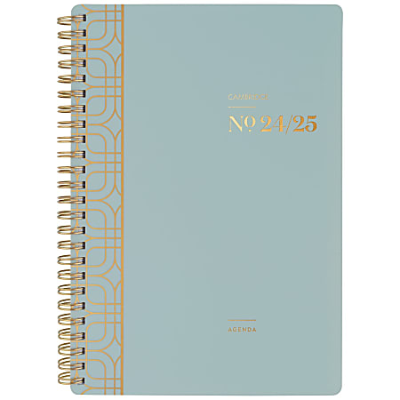 2024-2025 Cambridge® WorkStyle® Classic Weekly/Monthly Academic Planner, 5-1/2" x 8-1/2", Mellow Frost, July 2024 To June 2025, 1606-200A-46