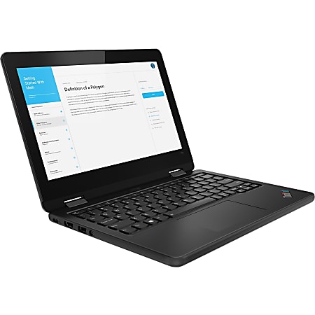 Lenovo ThinkPad Yoga 11e 6th Gen 20SES01Q00 11.6" Touchscreen 2 in 1 Notebook - HD - 1366 x 768 - Intel Core M 8th Gen m3-8100Y Dual-core 1.10 GHz - 4 GB RAM - 128 GB SSD - Black - Windows 10 Pro - Intel UHD Graphics 615