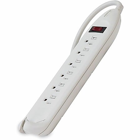 Belkin® 6-Outlet Sliding Cover Power Strip, 12' Cord, Beige, BLKF9D16012