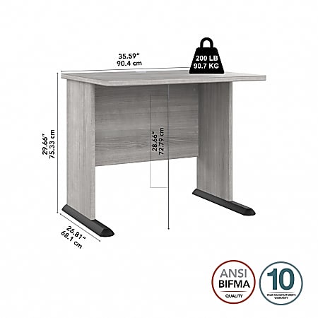 Bush Business Furniture Studio A 36 W Small Computer Desk