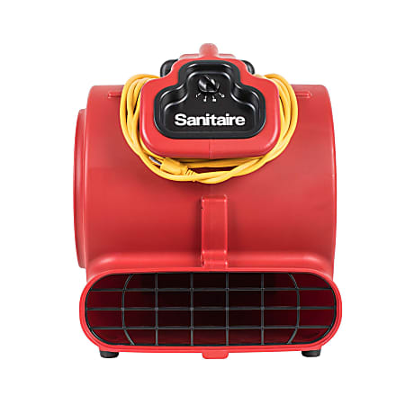 Sanitaire SC6057A DRY TIME Commercial Air Mover Blower With Wheels, 19" x 17" x 15-1/2", Red