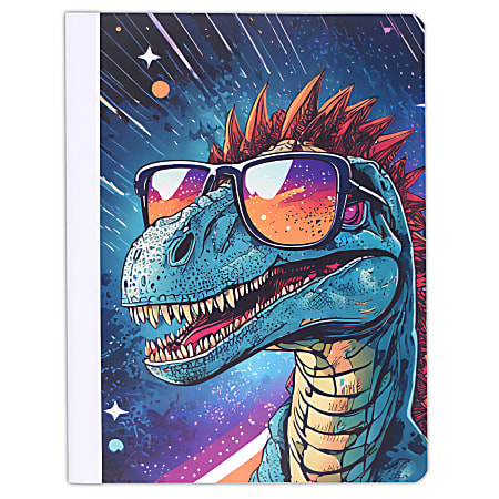 Top Flight Fashion Composition Book, 9-3/4" x 7-1/2", Wide Rule, 80 Sheets, Large & In Charge