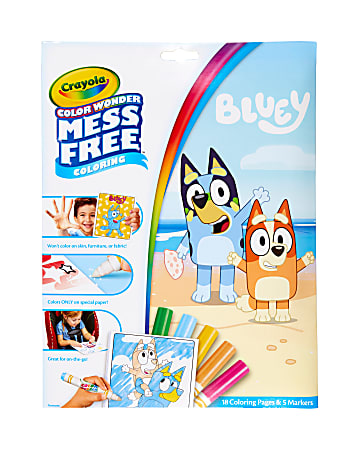 Crayola&reg; Color Wonder&reg; Bluey Coloring Pad &amp; Markers