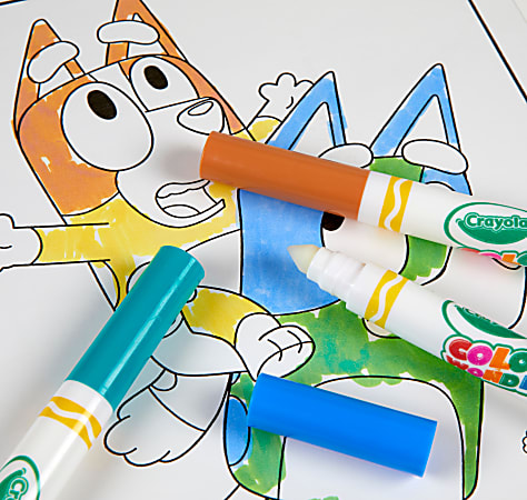 Crayola Color Wonder Bluey Coloring Pad Markers - Office Depot